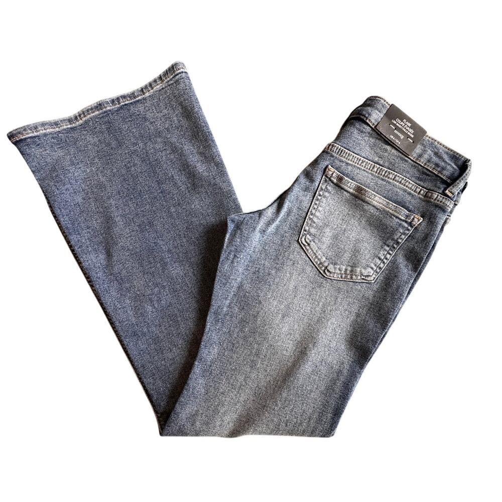 Nwt H&M DIVIDED Women's Blue Curved Leg High Waist Denim Jeans Size 6 - Picture 8 of 8